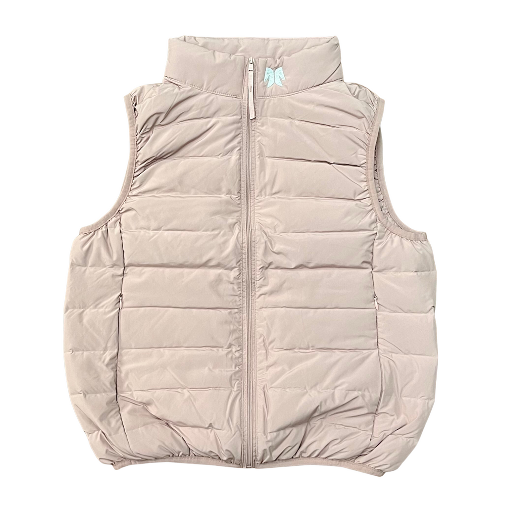 Colete pluma top | rosa