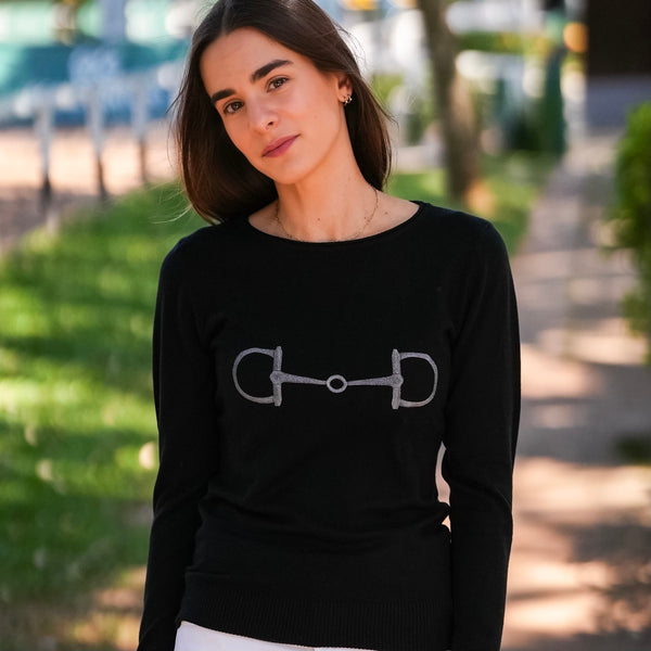 Tricot "bridão" | preto + chumbo