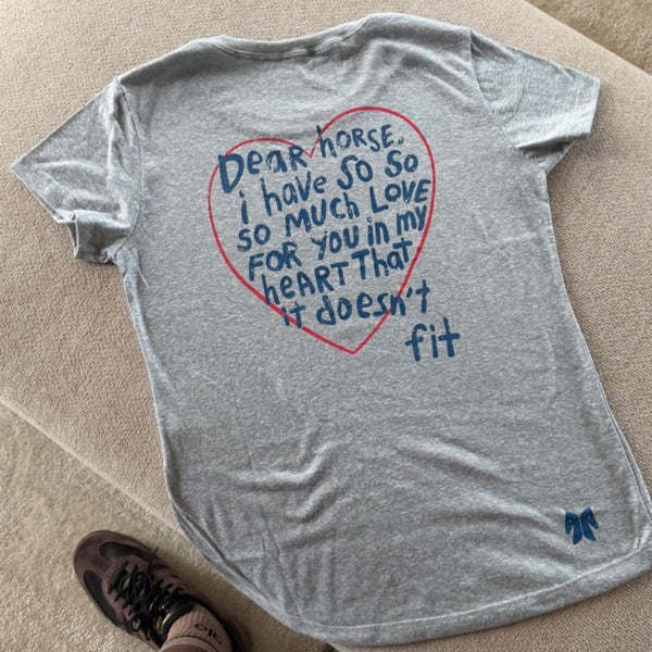 Camiseta "Dear Horse" | Azul Mescla