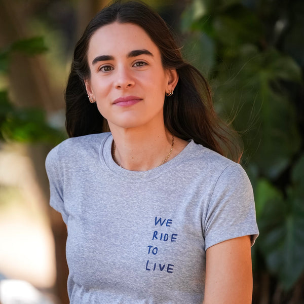 Camiseta "we ride to live"