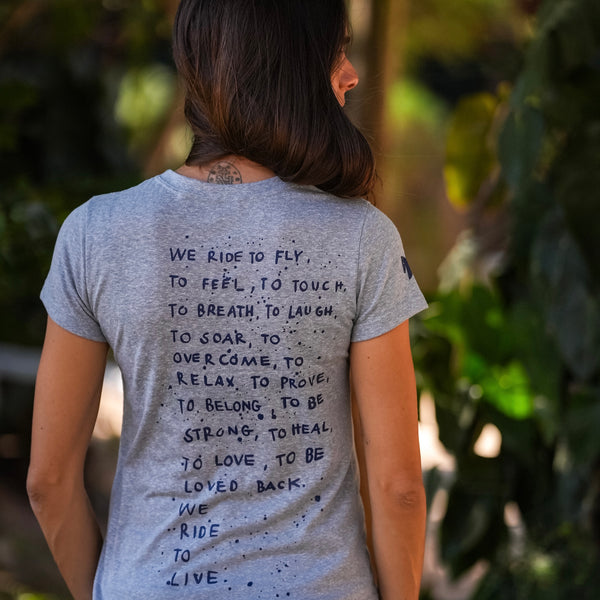 Camiseta "we ride to live"