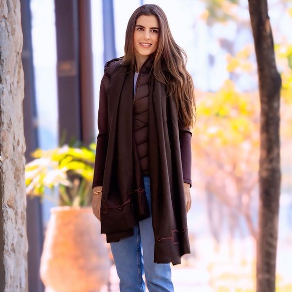 Pashmina manta | brown