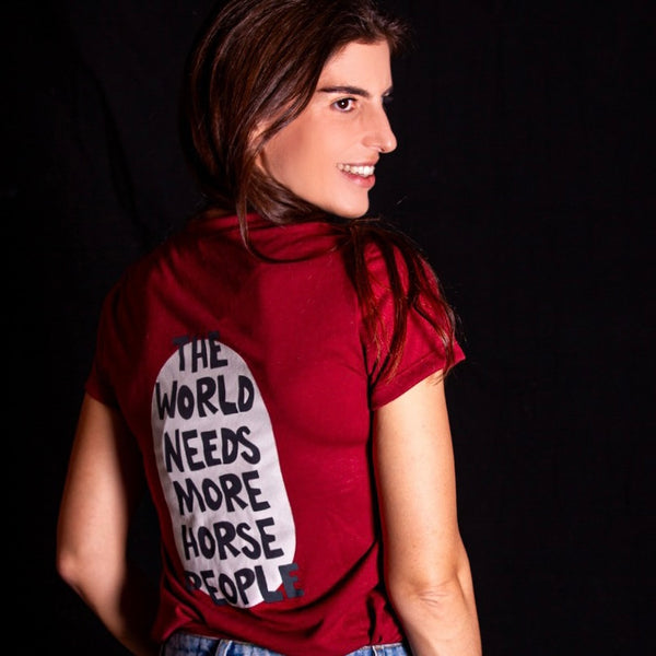 Camiseta "world" | vinho