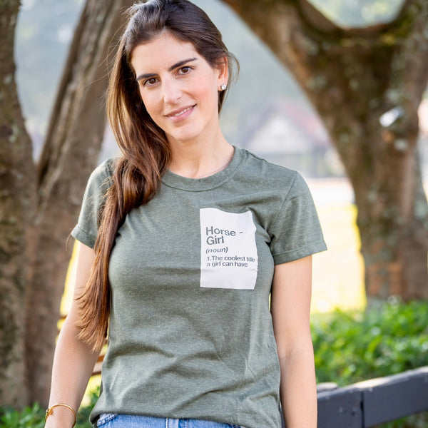 Camiseta horse-girl | verde