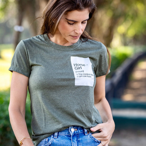 Camiseta horse-girl | verde