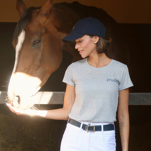 Camiseta "Dear Horse" | Azul Mescla