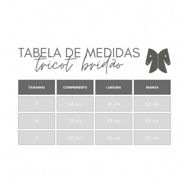 Tricot Cavalos Galopando | Off-White Cereja
