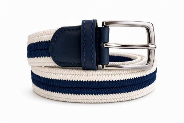 Cinto Elastic Top | Branco e Marinho